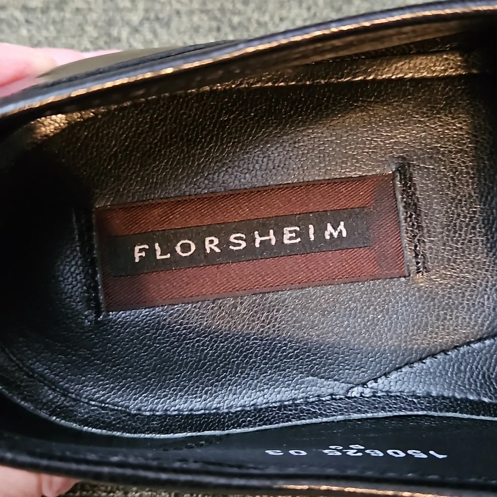 Florsheim Como Tassel Dress Shoes Men 13B Black Leather